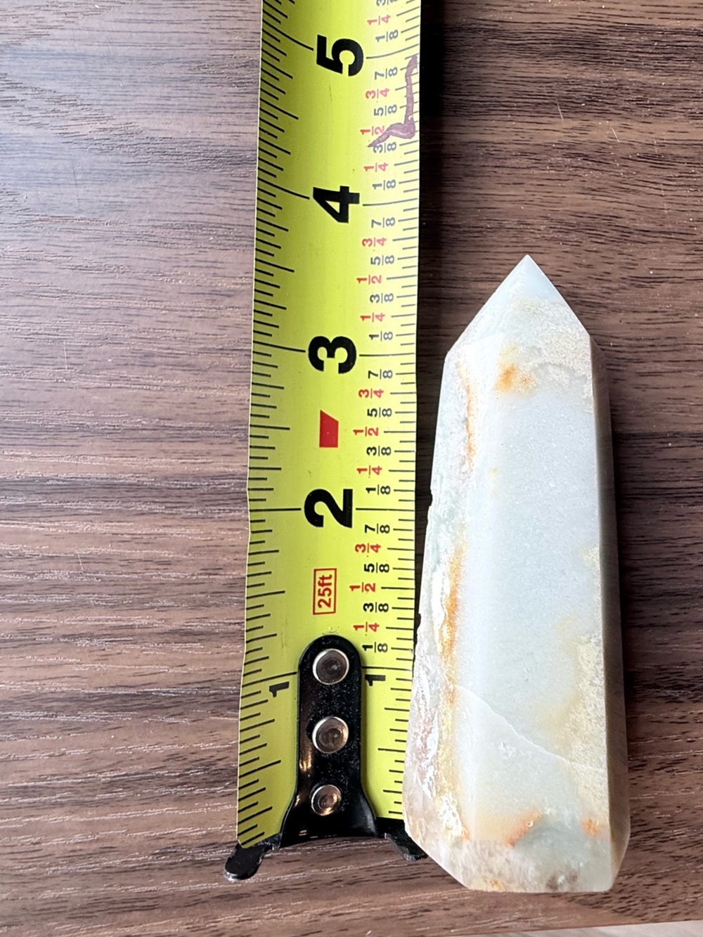 Polished Caribbean Calcite Crystal Tower - Picture 5 of 5